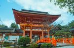 Temple In Kyoto With Rainny, Japan (public Location) Stock Photo