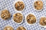 Traditional Fig And Almond Balls Stock Photo