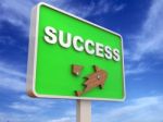 Success Road Sign Stock Photo