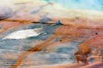 Grand Prismatic Spring Stock Photo