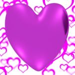 Mauve Heart Stock Photo