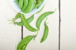 Hearthy Fresh Green Peas Stock Photo