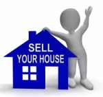 Sell Your House Home Shows Putting Property On The Market Stock Photo