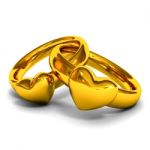 Gold Rings Stock Photo