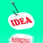 Idea On Hook Displays Innovations And Creativity Stock Photo