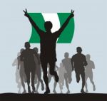 Winner Of The Flag Of Nigeria Stock Photo