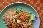 Thai Food Pad Thai Stock Photo