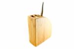 Bamboo Knife Block Stock Photo