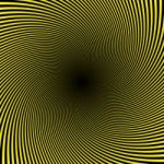 Black Yellow Twist Abstract Background Stock Photo