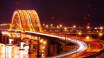 Banghwa Bridge At Night In Seoul,korea Stock Photo