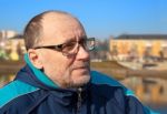 Portrait Of Elderly Man Wearing Glasses Stock Photo