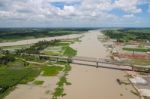 The Helicopter Shot From Dhaka, Bangladesh Stock Photo