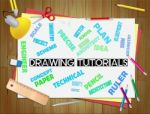 Drawing Tutorials Shows Education Studying And Learning Stock Photo