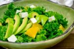 Fresh Avocado Salad Stock Photo