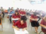 Blur School Or University Students Writing Answer Stock Photo