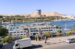 Boats On River Nile Stock Photo