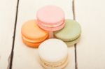 Colorful French Macaroons Stock Photo