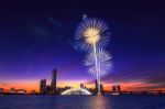 Seoul International Fireworks Festival In Korea Stock Photo