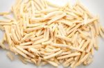 Freeze Fries French Close Up Flat Lay Stock Photo