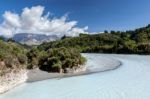 View Of The Rakaia River Stock Photo