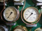 Pressure Valves On Hms Belfast Stock Photo