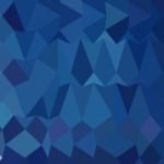 Cobalt Blue Abstract Low Polygon Background Stock Photo