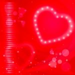 Glow Background Represents Heart Shape And Backgrounds Stock Photo