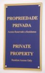 Private Property Sign Stock Photo