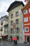 Old Decorated Building In St Wolfgang Stock Photo