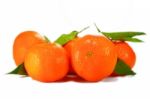 Ripe Orange Isolated On White Background Stock Photo