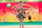 Acrobatic Kenya Show In Dusit Zoo, In The July 27, 2016. Bangkok Thailand Stock Photo