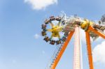 Pathumtanee Thailand - September 26 Unidentified People Play Amusement Machine On September 26, 2015 Stock Photo