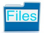 Files Word Showing Organizing And Data Stock Photo