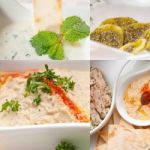 Middle East Food Collage Stock Photo