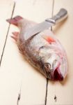 Fresh Whole Raw Fish Stock Photo