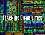 Learning Disabilities Words Shows Special Needs And Educated Stock Photo