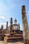 Buddha Statue Among The Ruins Stock Photo