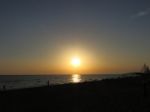 Sunset At The Turkish Coast Stock Photo