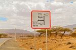 Road Sign In Ethiopia Stock Photo