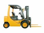 Forklift Truck Isolated Stock Photo