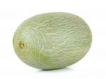 Cantaloupe Melon Isolated On The White Background Stock Photo