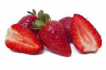 Fresh Strawberries Fruits Stock Photo