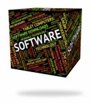 Software Word Means Computers Words And Shareware Stock Photo