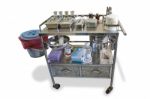 Medical Kit Set Cart Stock Photo