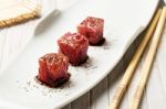 Red Tuna Sashimi Stock Photo