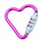 Heart Shaped Carabiner Stock Photo