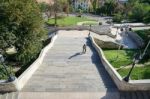 View From Fishermans Bastion Budapest Stock Photo