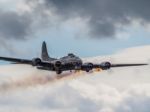 Memphis Belle Boeing B 17 Sally B Bomber Flying Over Biggin Hill Stock Photo