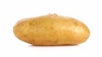 Raw Potato Isolated On The White Background Stock Photo