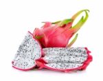 Dragonfruit Isolated On The White Background Stock Photo